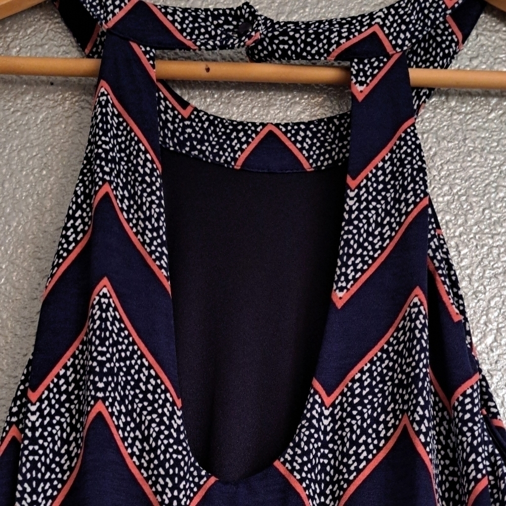 Three Pink Hearts Halter Maxi Dress  Size M - Picture 7 of 9